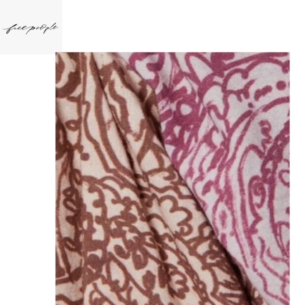 Free People Sophie Off The Shoulder Printed Mini Dress XS - Picture 4 of 6